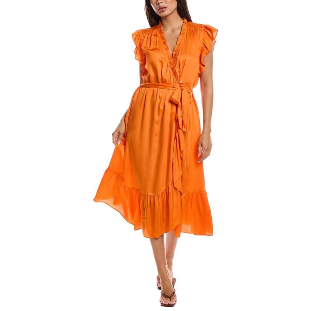 Frnch Womens  Summer Dress, Orange
